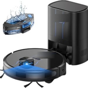 Robot aspirateur laveur autovidage 60 jours — détection des tapis