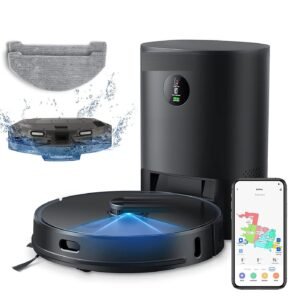Robot aspirateur laveur LiDAR SLAM — 23 capteurs, sac 3,5 L