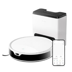 Robot aspirateur laveur 6 000 Pa — station 2,2 L, 40 jours